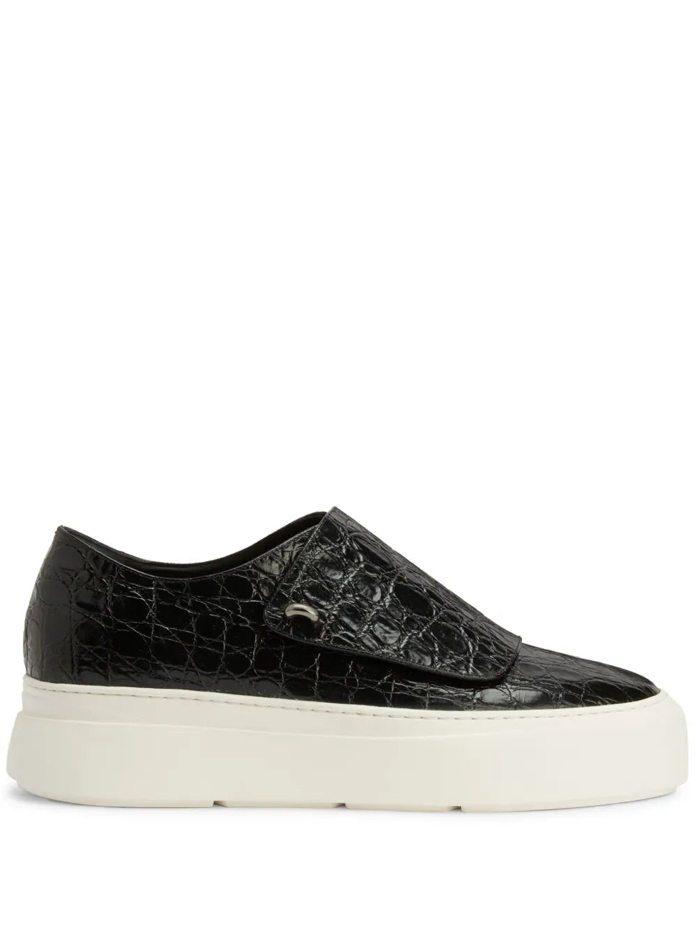 Giuseppe Zanotti Gz Mike Crocodile-Embossed Monk Sneakers