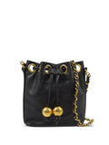 Pre-OwnedCHANEL Pre-Owned1990-2000 CC stitch drawstring bucket shoulder bag