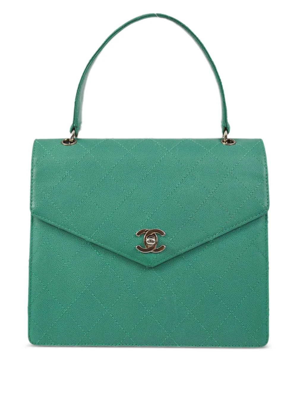 Pre-OwnedCHANEL Pre-Owned1998 CC turn-lock diamond-quilted handbag
