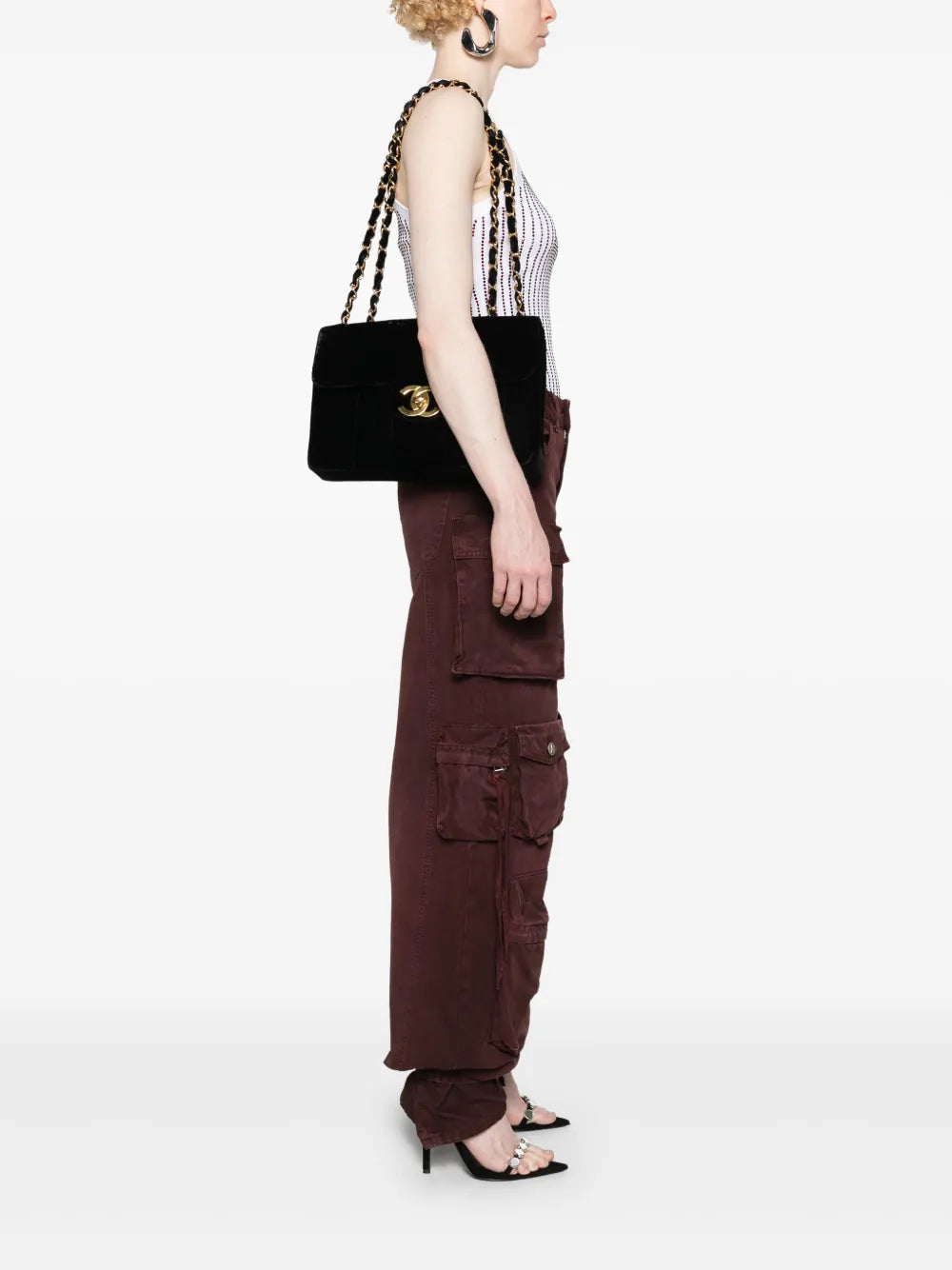 Pre-OwnedCHANEL Pre-Owned1994-1996 Jumbo Mademoiselle shoulder bag