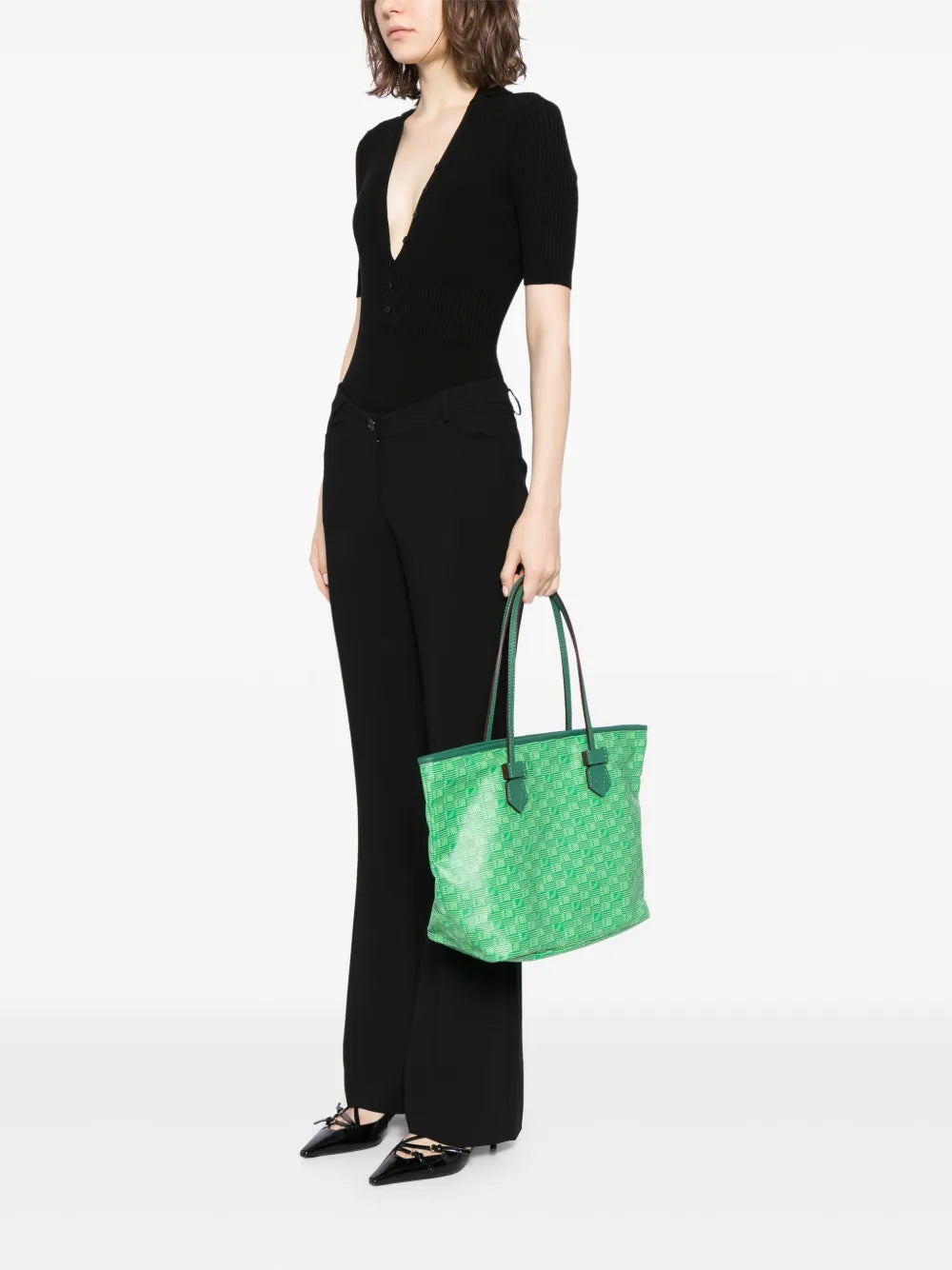 MoreauSaint Tropez leather tote bag