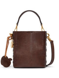 Stella McCartneylogo-charm faux-leather bucket bag