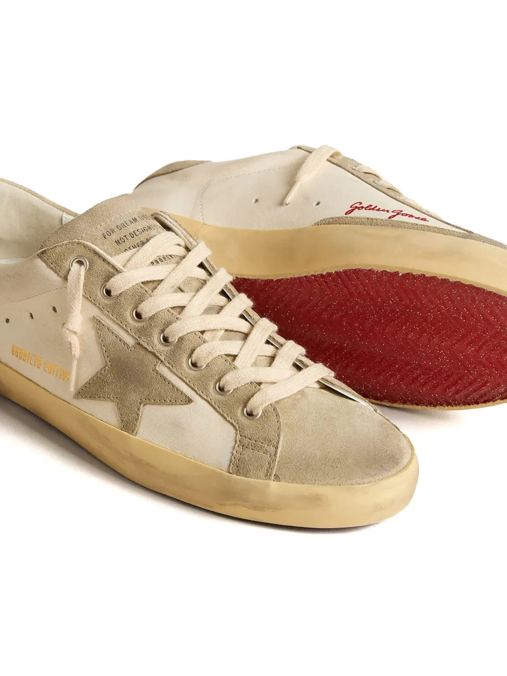 Golden Goose Super Star Panelled Lace-Up Sneakers