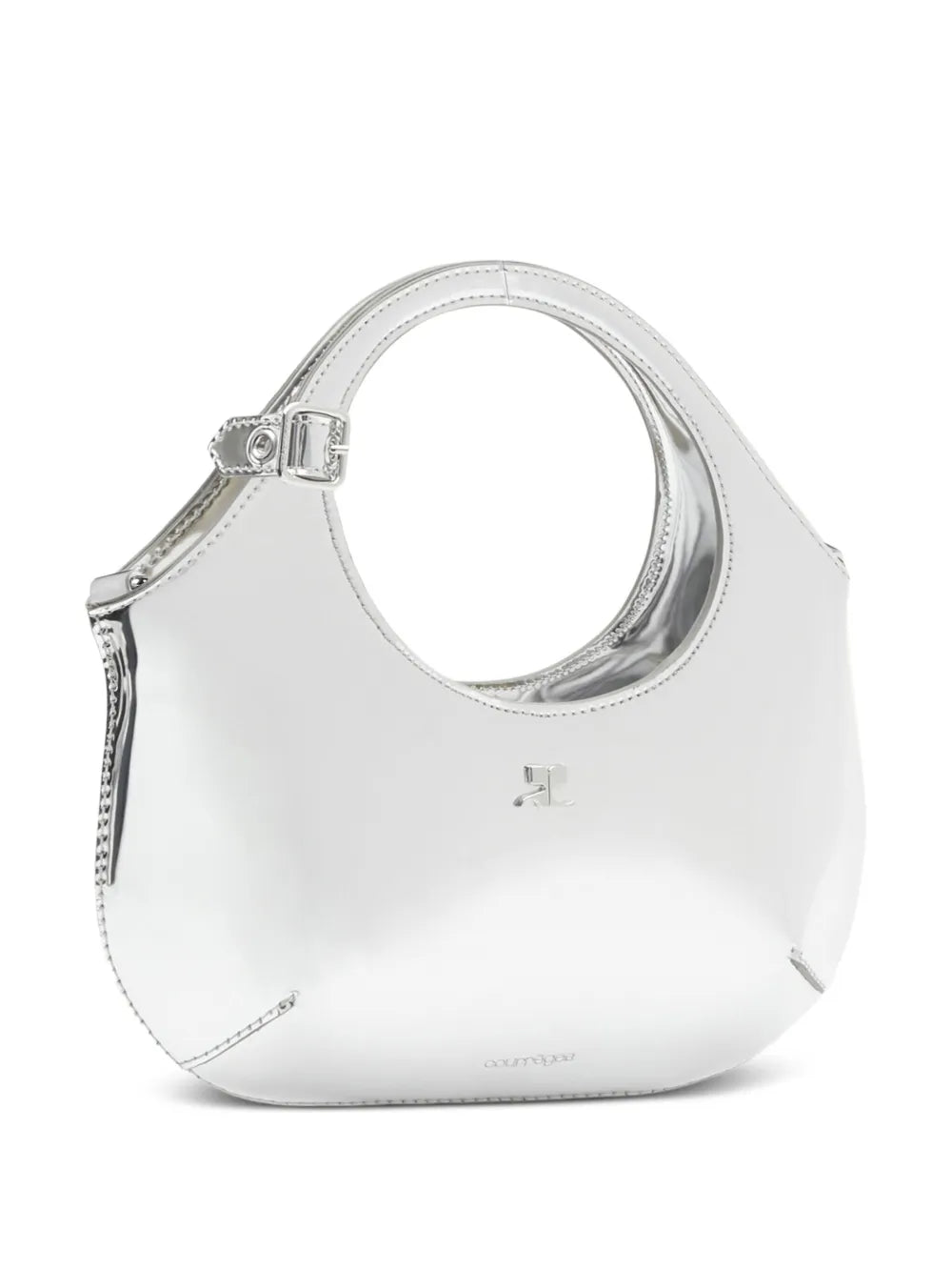 Courr?esmini Holy metallic-effect tote bag