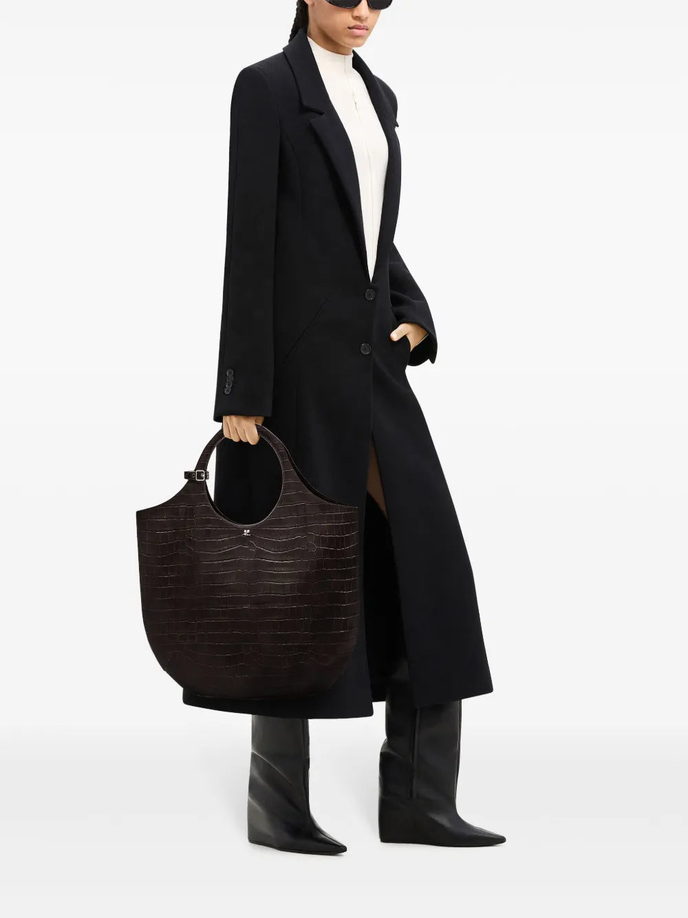 Courreslarge Holy crocodile-effect tote bag