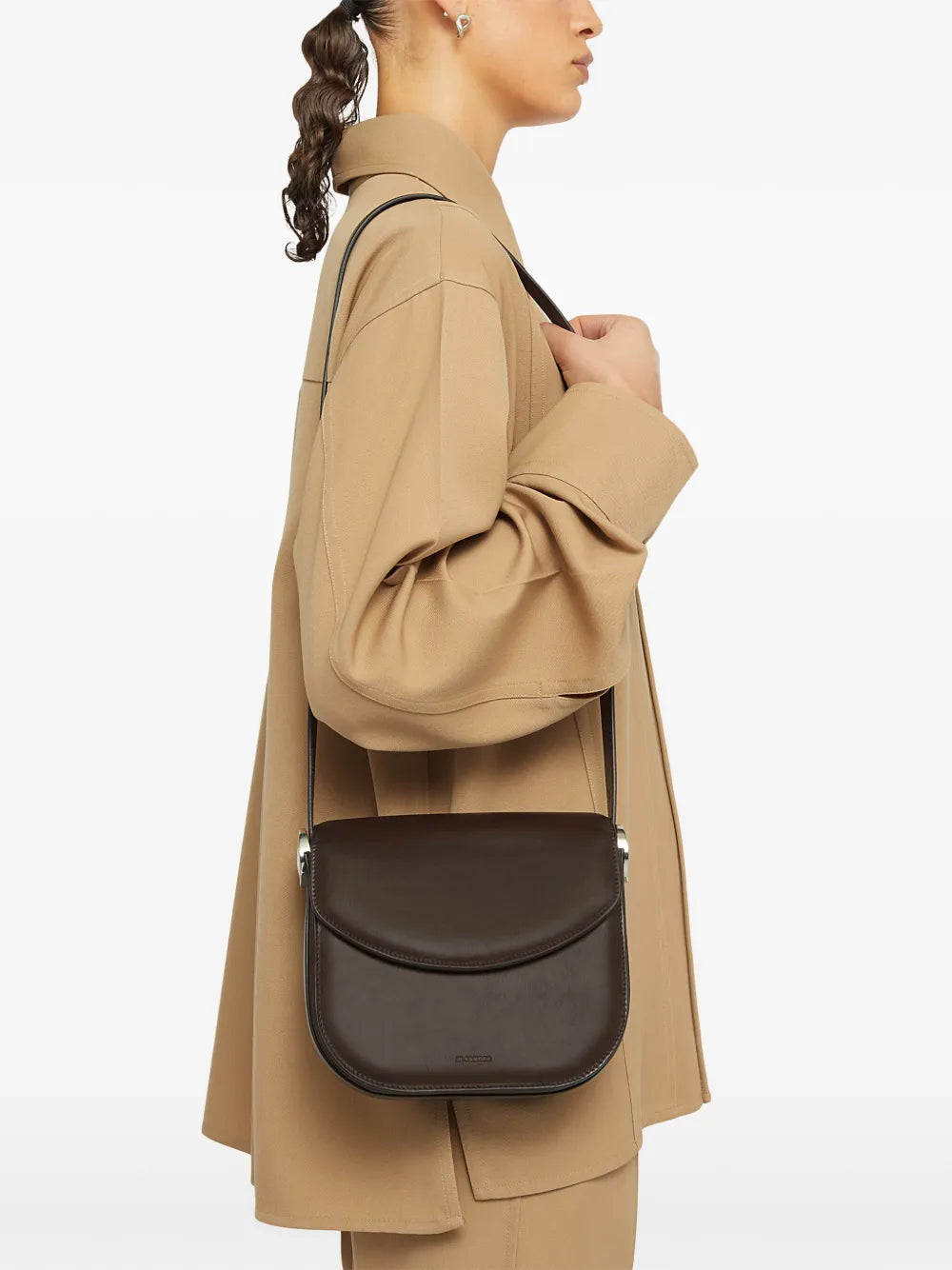Jil SanderCoin leather crossbody bag