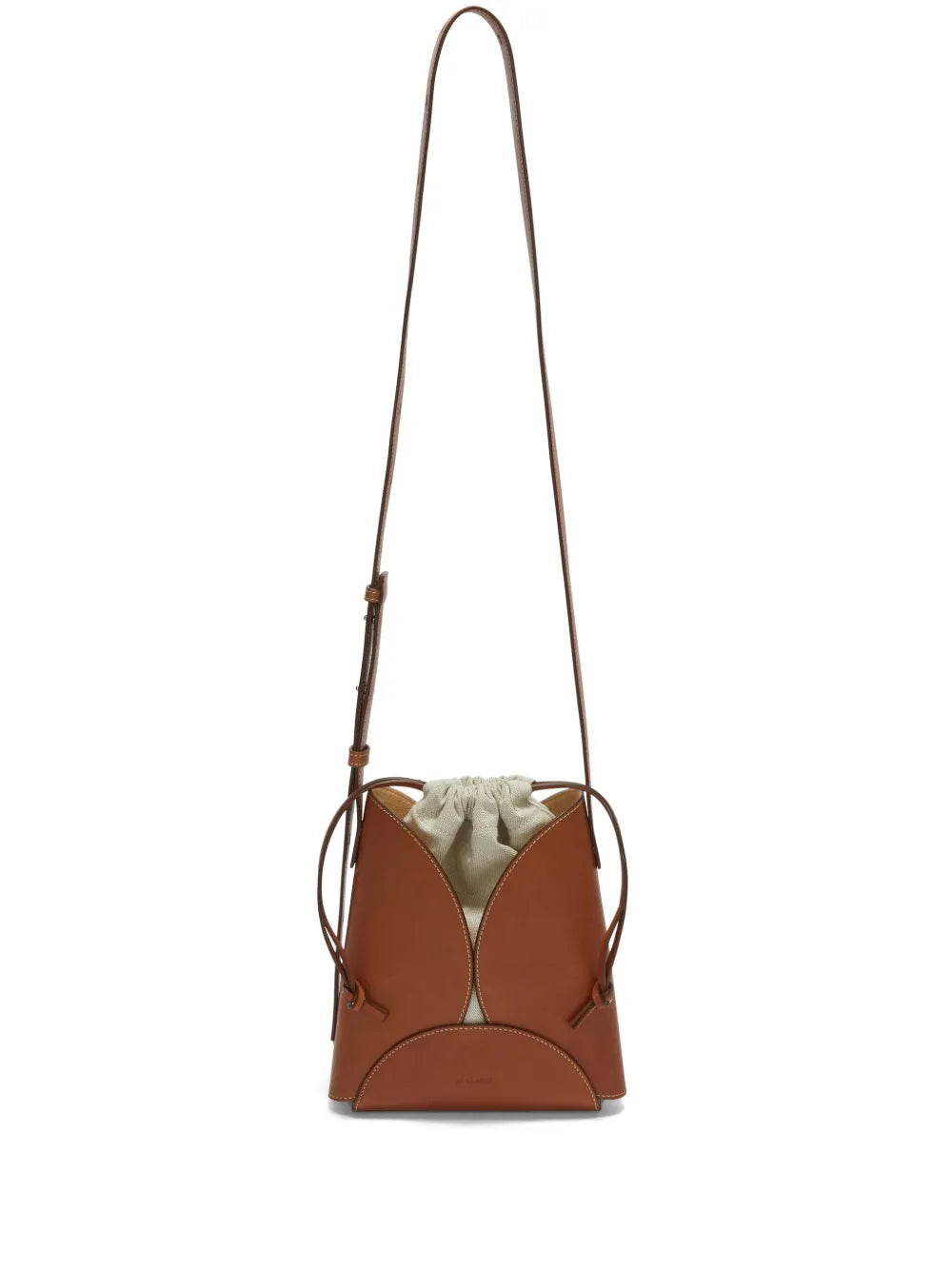 Jil SanderCurve leather crossbody bag