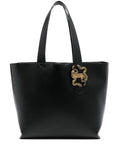 Just Cavallisnake-appliqu?zipped tote bag
