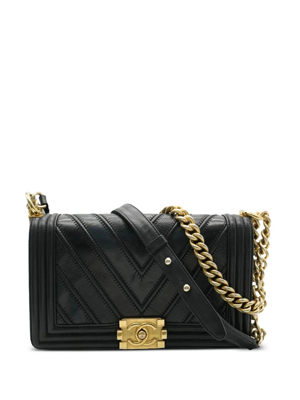 Pre-OwnedCHANEL Pre-Owned2016-2017 medium Boy Chanel shoulder bag