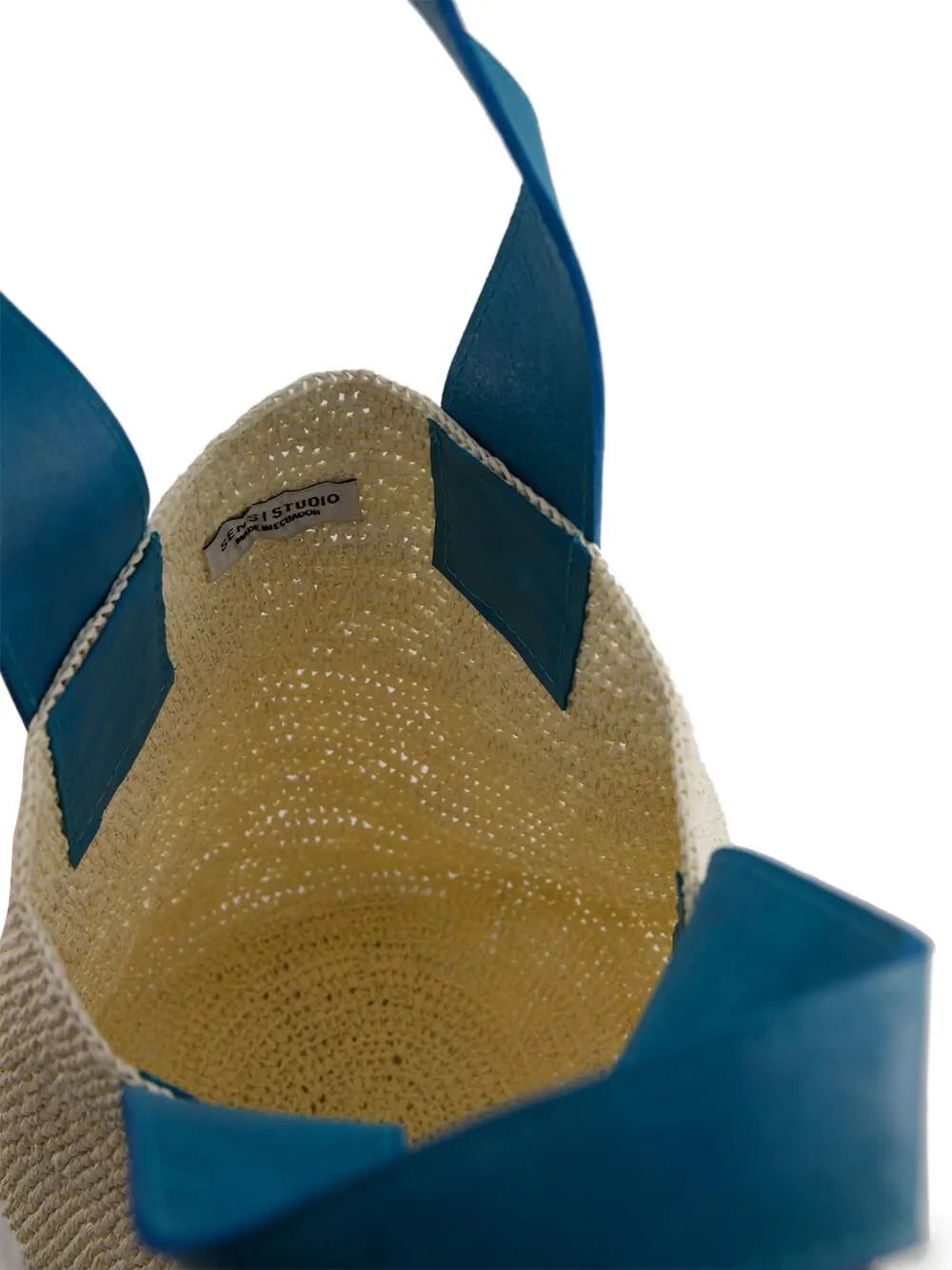 Sensi Studiomini El Viajero woven straw shoulder bag