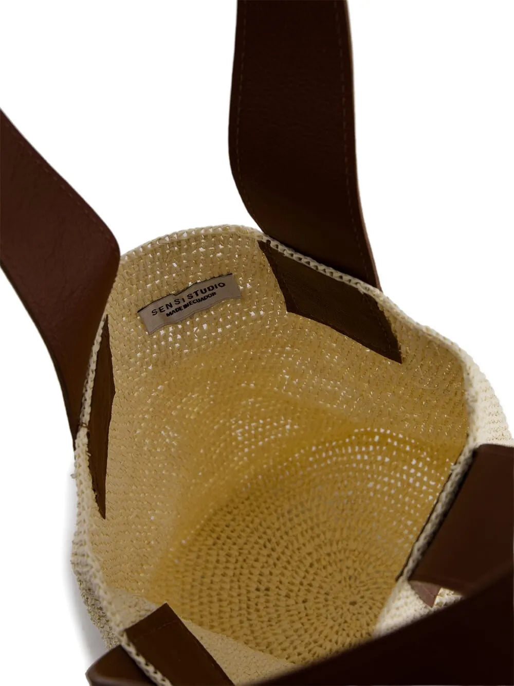 Sensi Studiomini El Varejo woven straw shoulder bag