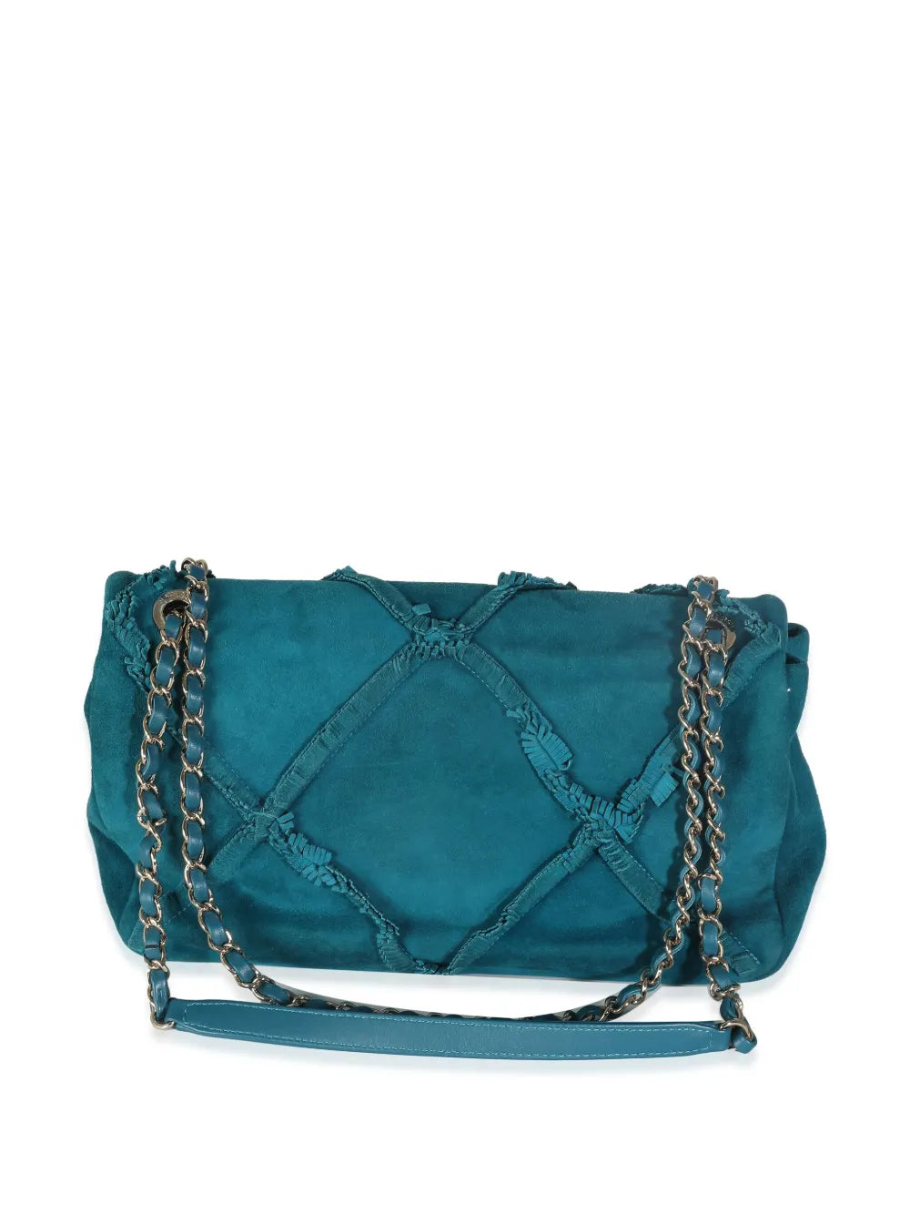 Pre-OwnedCHANEL Pre-Owned2019 medium Diamond Fringe flap shoulder bag