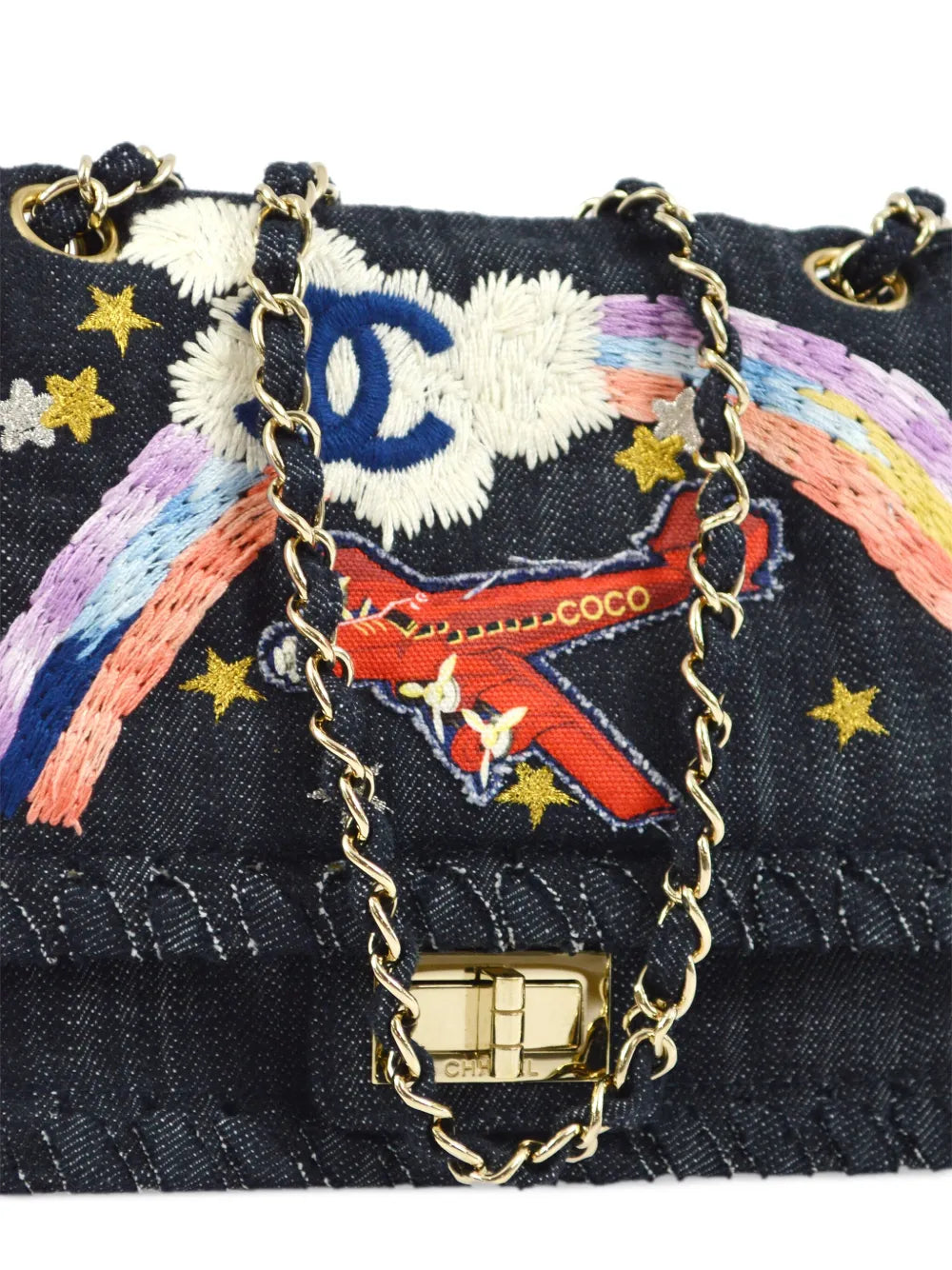 Pre-OwnedCHANEL Pre-Owned2006 2.55 Night Flight shoulder bag