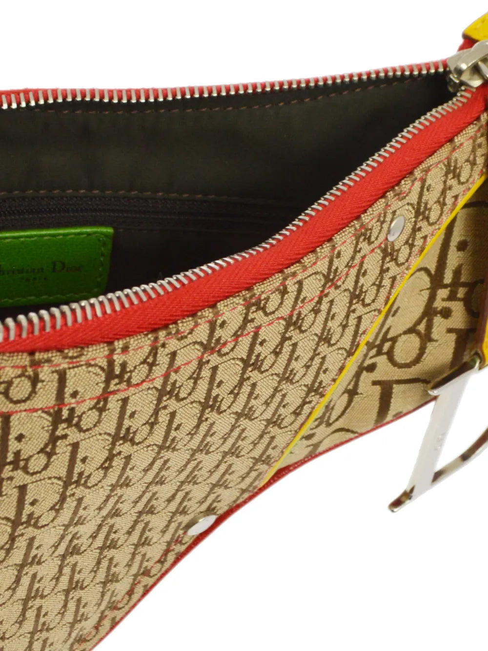 Pre-OwnedChristian Dior Pre-Owned2004 Rasta Oblique Saddle shoulder bag
