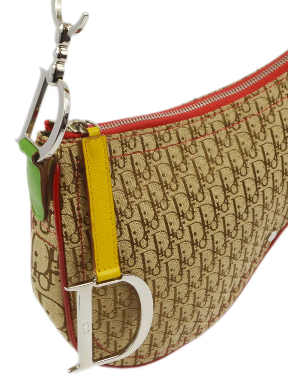 Pre-OwnedChristian Dior Pre-Owned2004 Rasta Oblique Saddle shoulder bag
