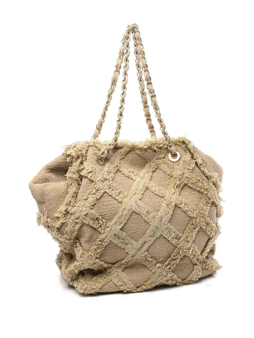 Pre-OwnedCHANEL Pre-OwnedCC tweed tote bag