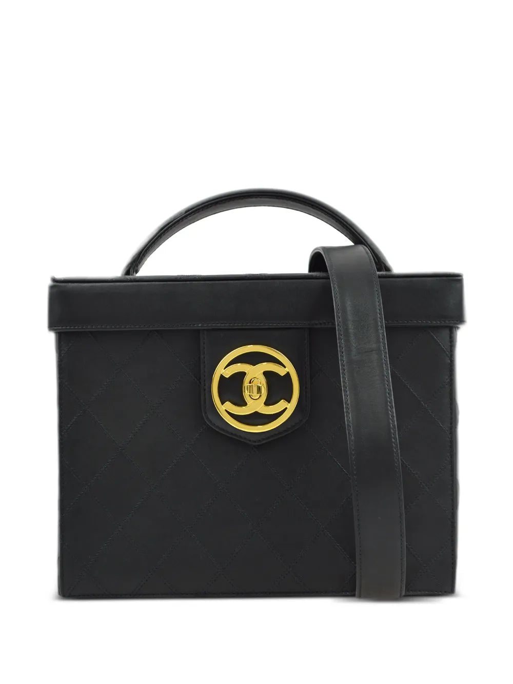 Pre-OwnedCHANEL Pre-Owned1995 CC turn-lock two-way vanity bag