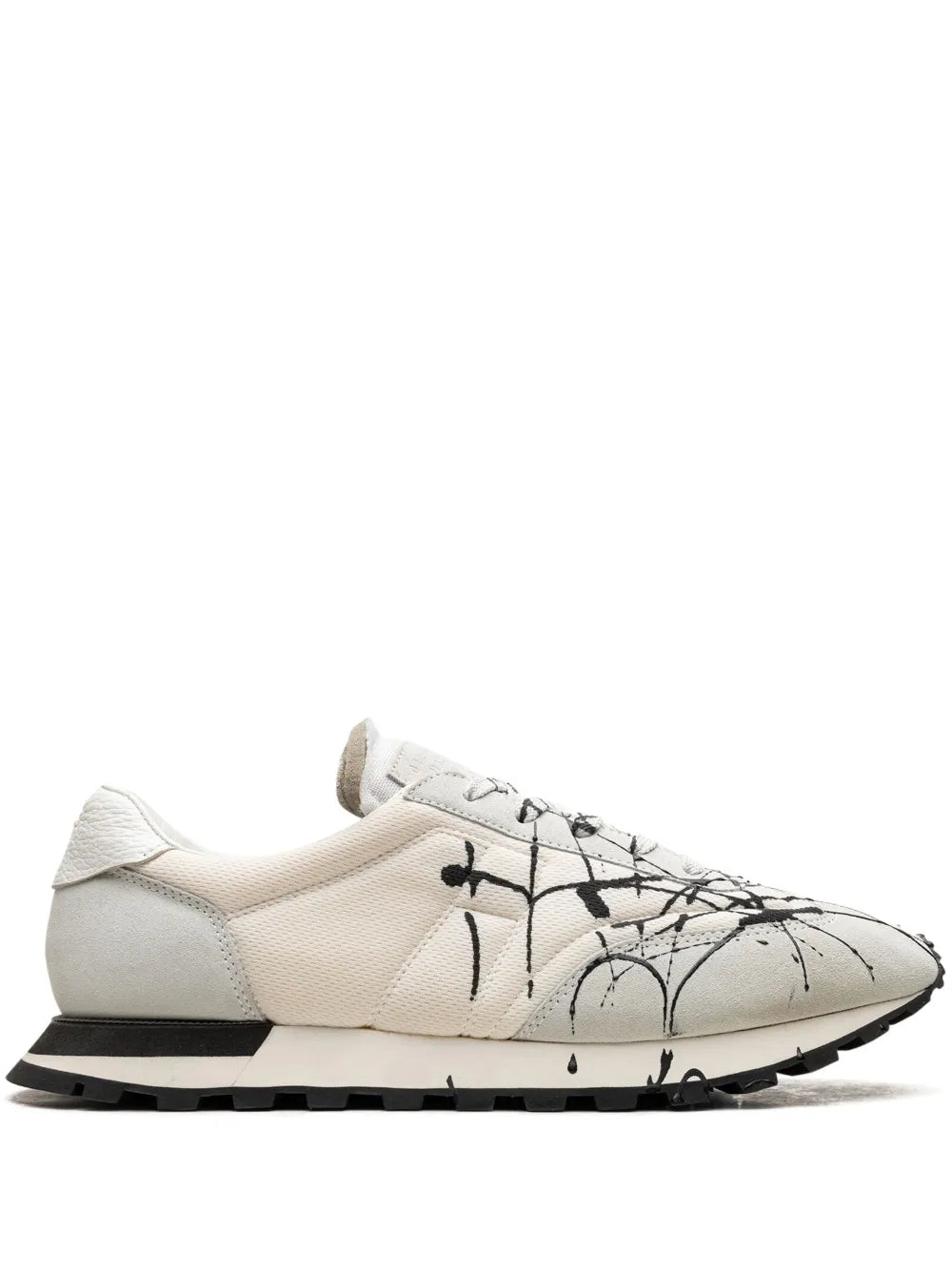 Maison Margiela Panelled Retro Runner Splatter Sneakers