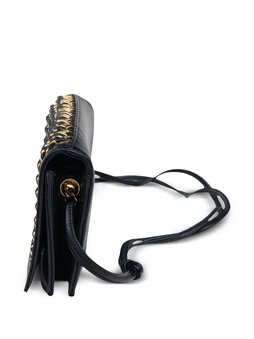 Pre-OwnedCHANEL Pre-Owned2003-2004 leather-and-chain shoulder bag