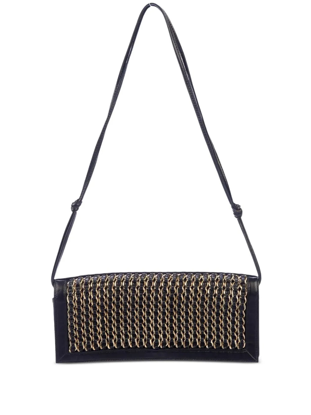 Pre-OwnedCHANEL Pre-Owned2003-2004 leather-and-chain shoulder bag