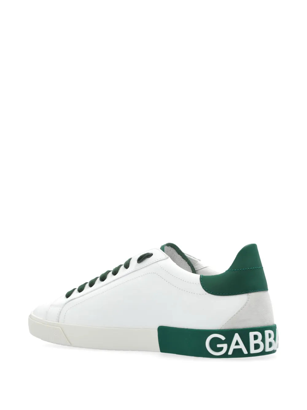 Dolce & Gabbana Portofino Leather Lace-Up Sneakers