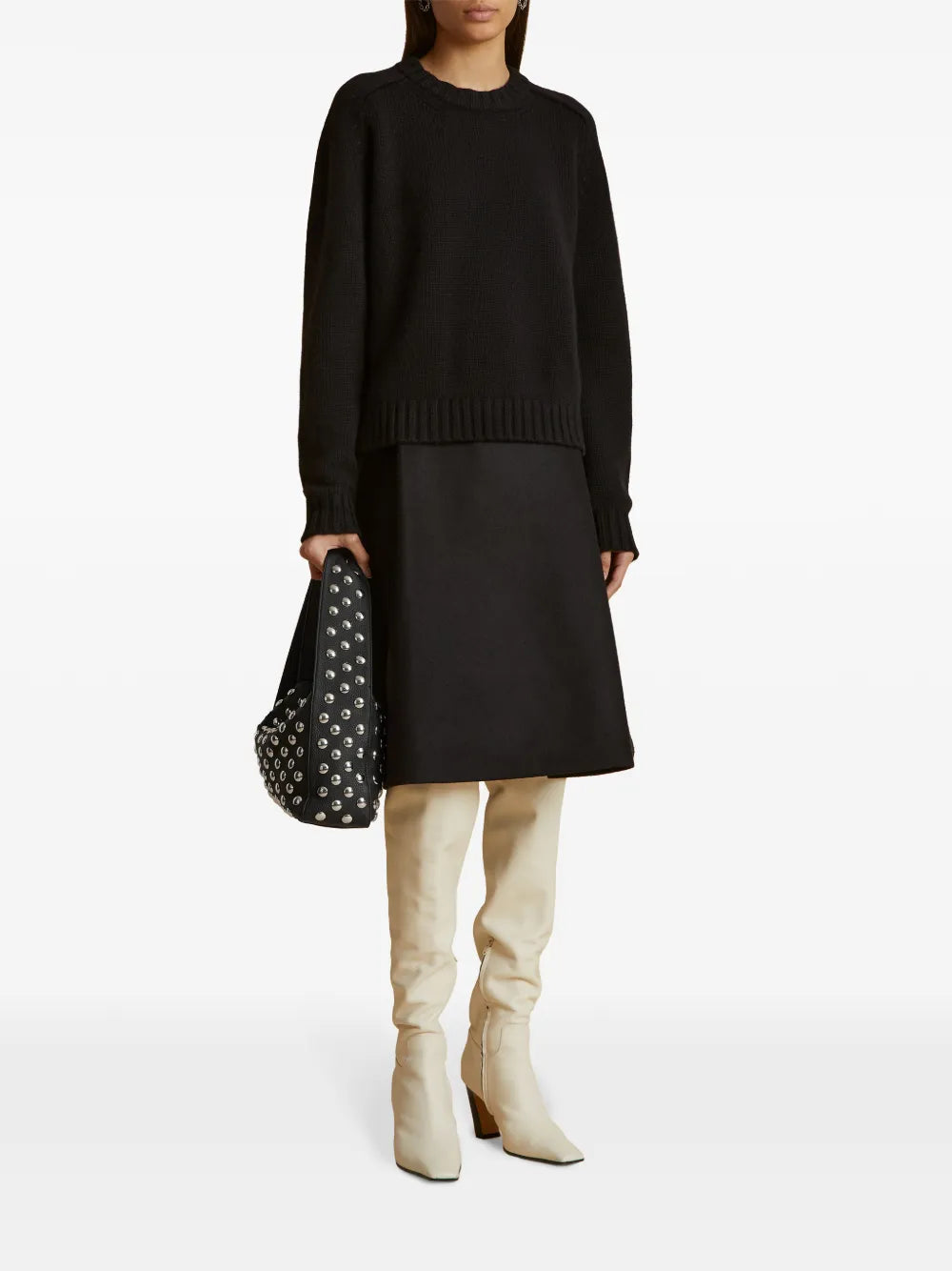 KHAITEElena studded shoulder bag