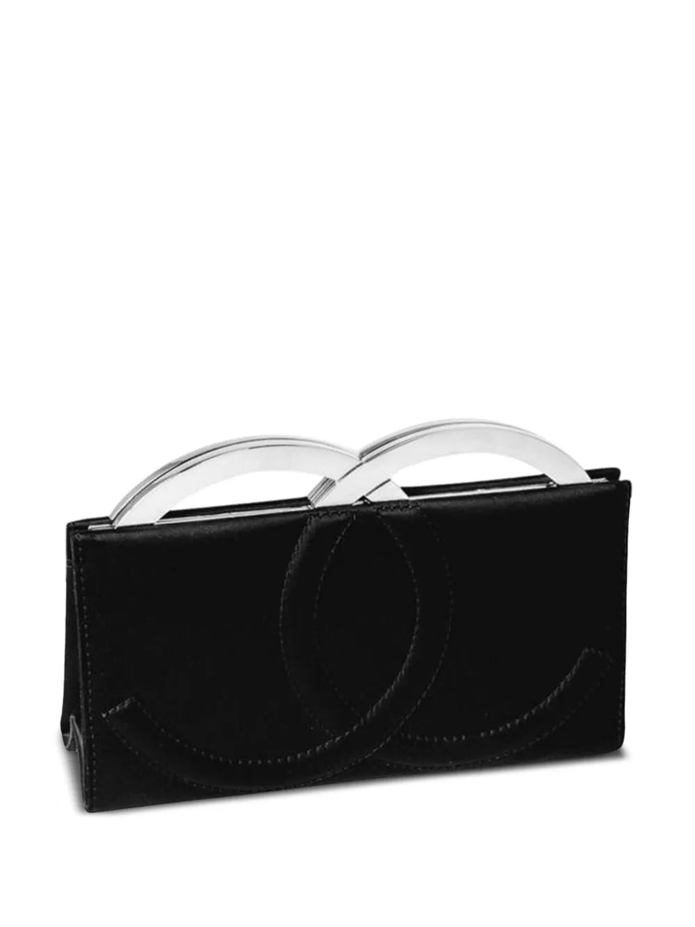 Pre-OwnedCHANEL Pre-Owned2004 CC satin clutch bag