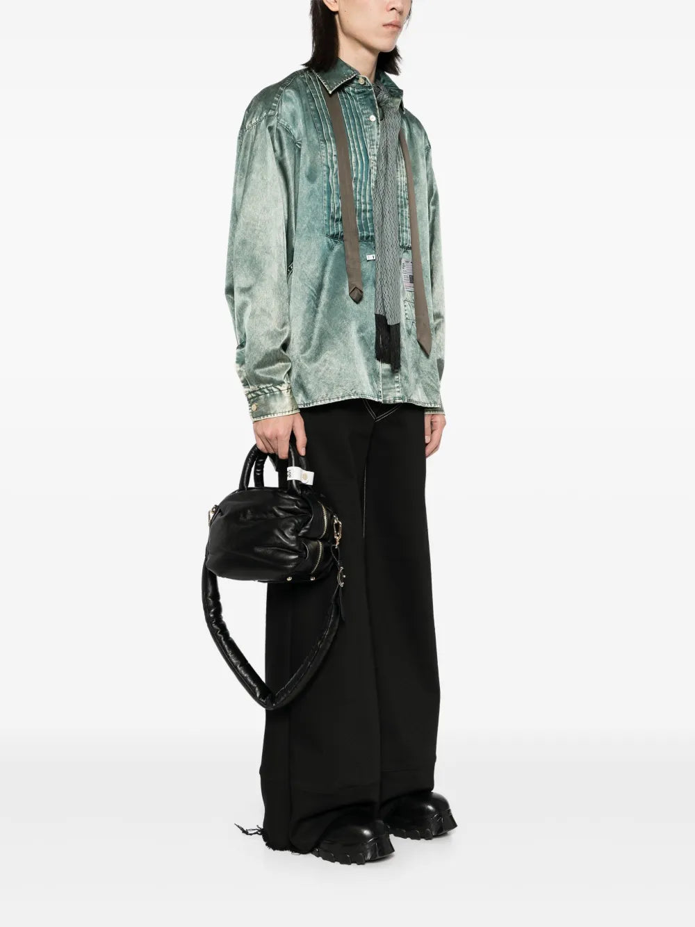 Maison MIHARA YASUHIROPucker puffer shoulder bag