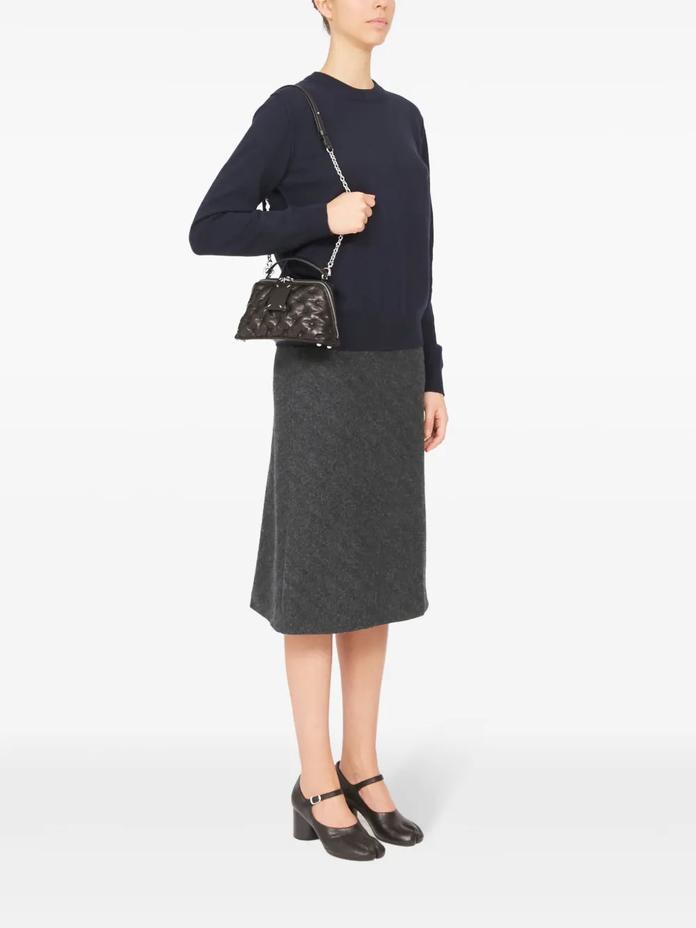 Maison MargielaGlam Slam Embroidery Trapezoid tote bag
