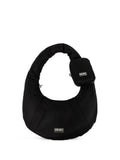 Kenzologo-appliqu?ribbed-detail shoulder bag