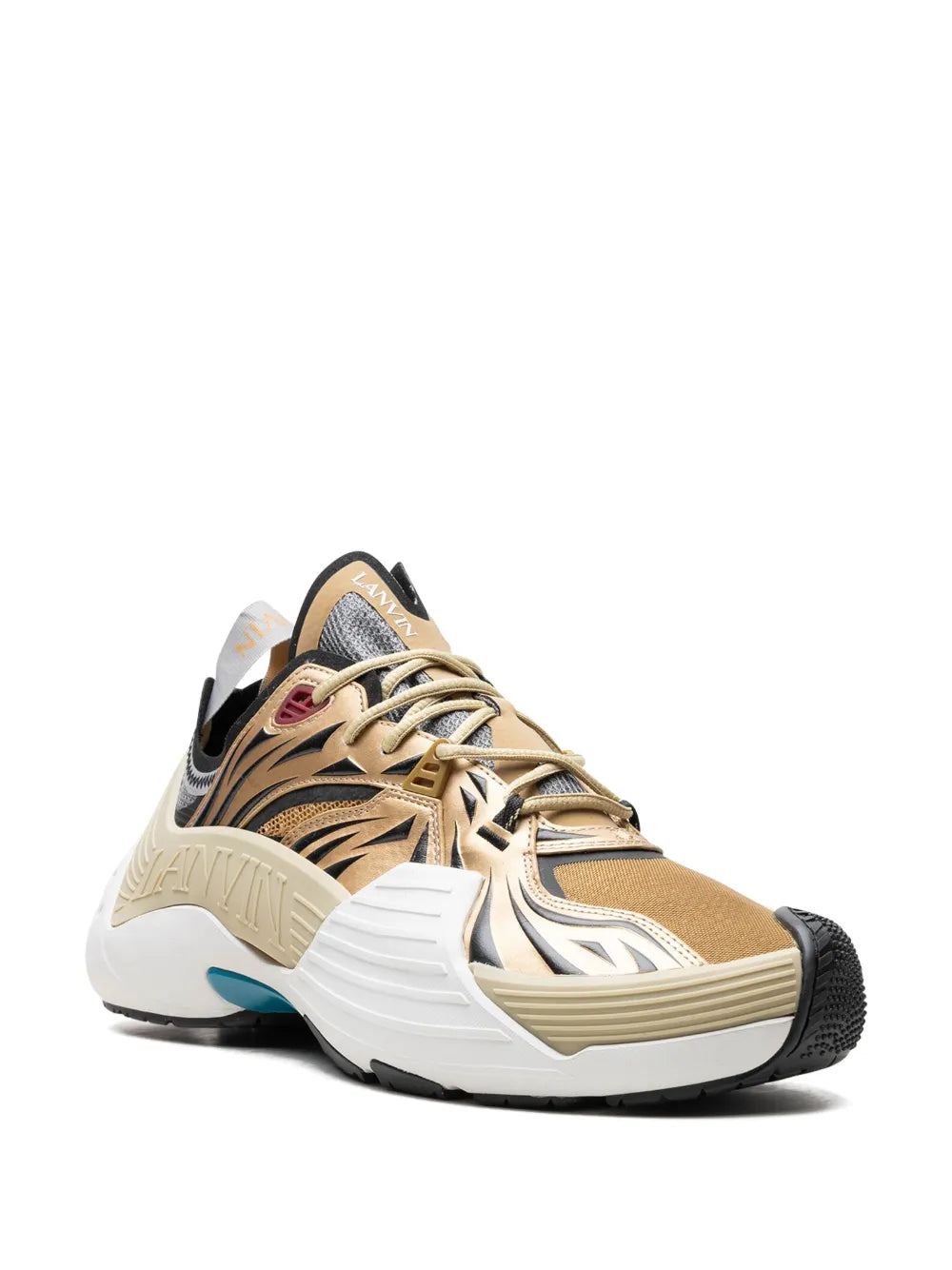 Lanvin Flash-X Gold Sneakers