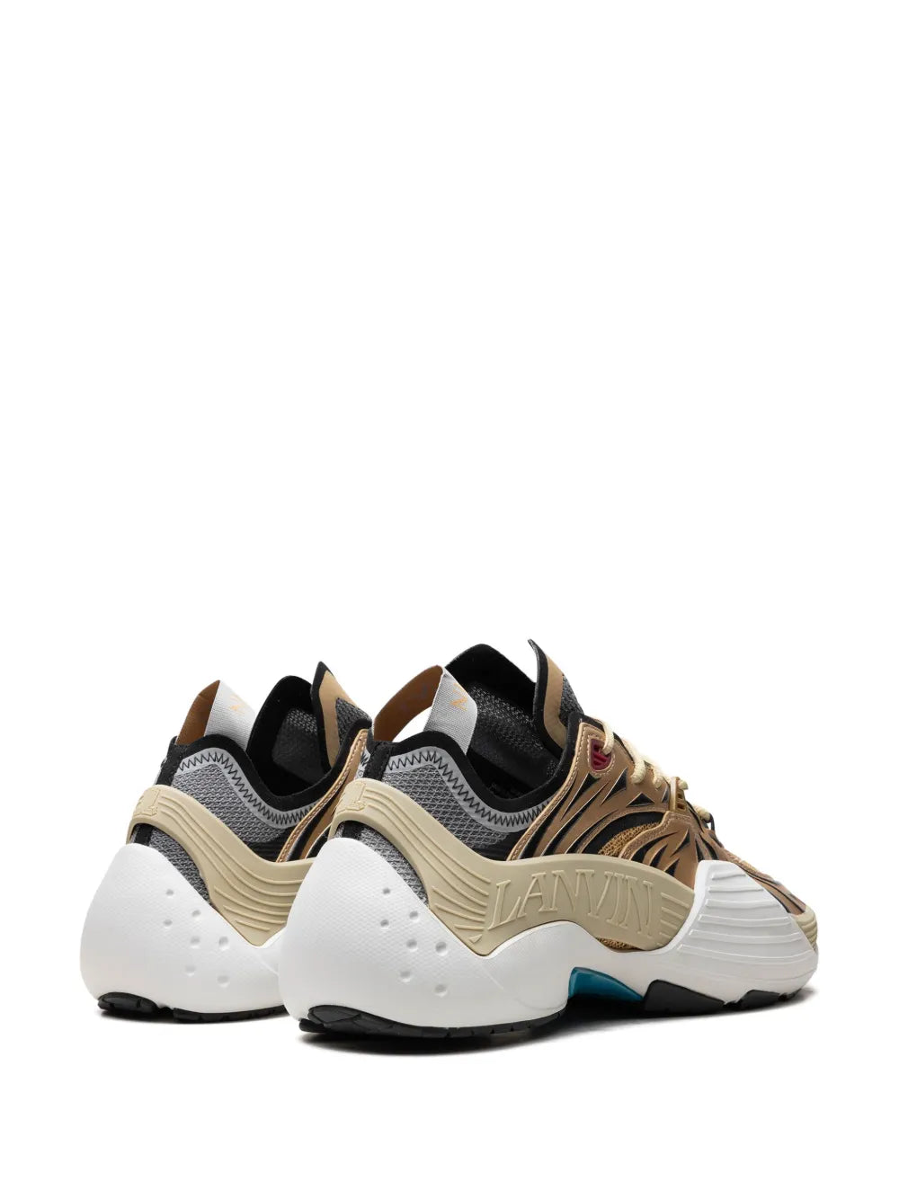 Lanvin Flash-X Gold Sneakers