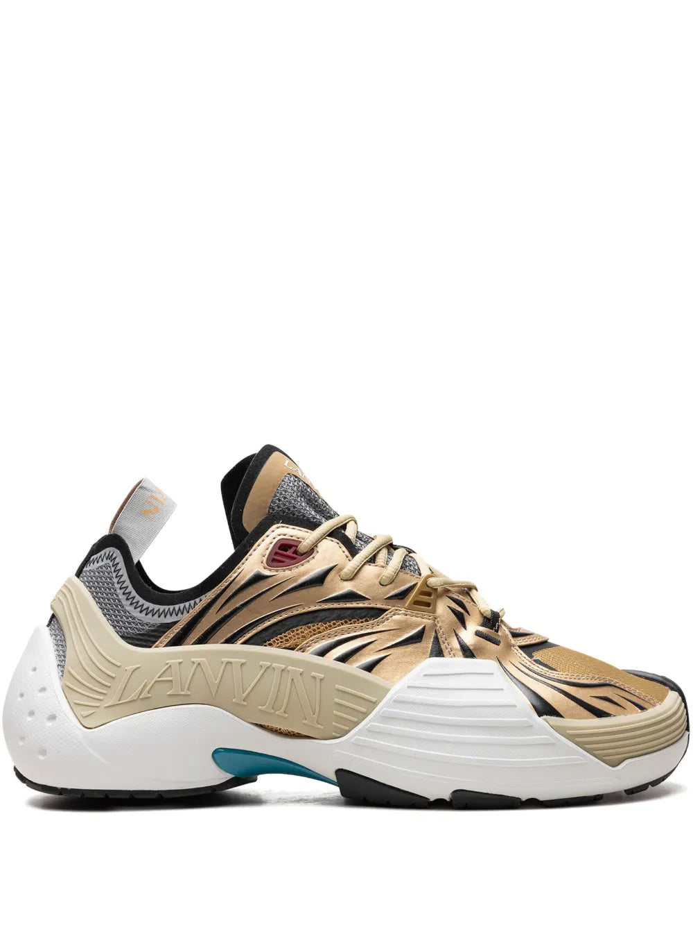 Lanvin Flash-X Gold Sneakers