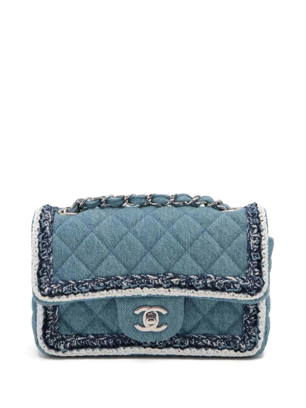 Pre-OwnedCHANEL Pre-Owned2018 denim quilted shoulder bag