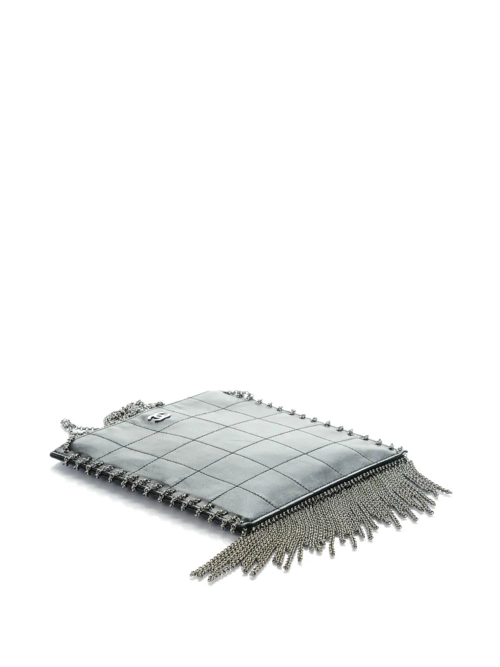 Pre-OwnedCHANEL Pre-Ownedchain-fringe leather crossbody bag