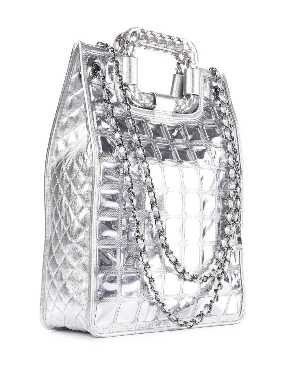 Pre-OwnedCHANEL Pre-Ownedlarge Vinyl Ice Cube tote bag