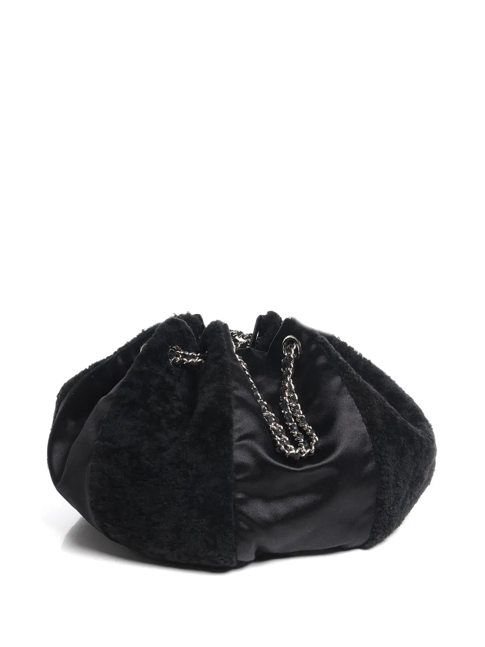 Pre-OwnedCHANEL Pre-Owned2003-2004 shearling drawstring bag