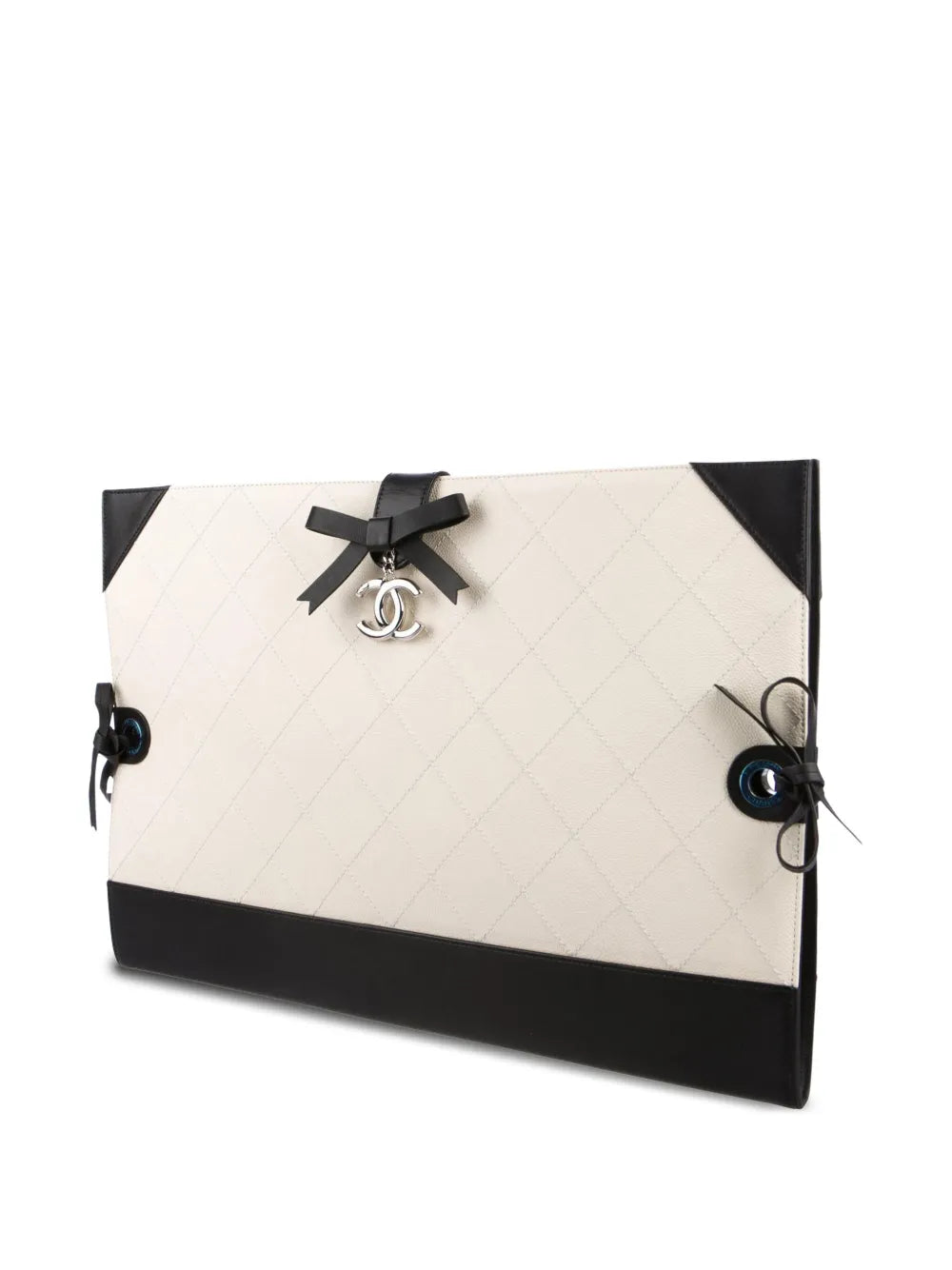 Pre-OwnedCHANEL Pre-Owned2014 CC diamond-quilted clutch bag