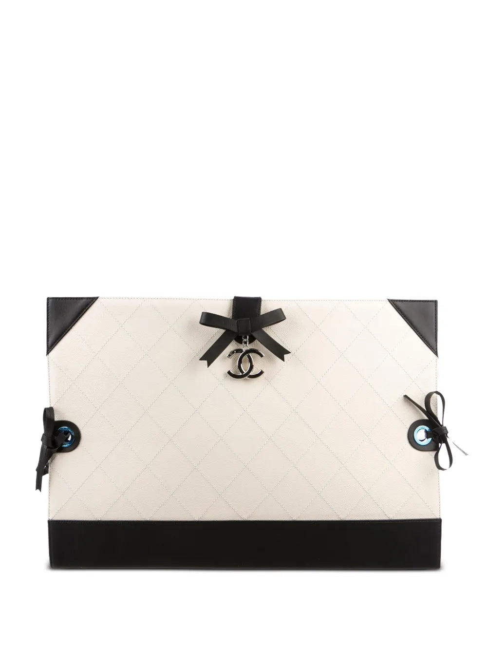 Pre-OwnedCHANEL Pre-Owned2014 CC diamond-quilted clutch bag
