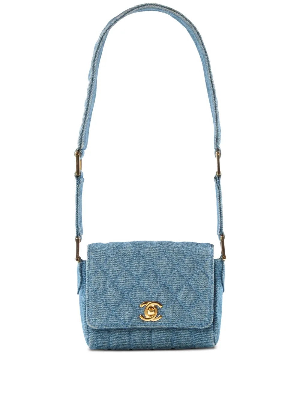 Pre-OwnedCHANEL Pre-Owned1989 mini denim shoulder bag
