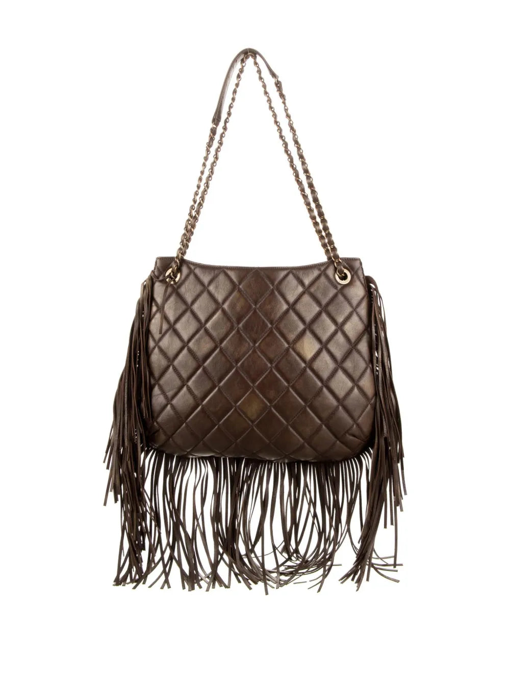 Pre-OwnedCHANEL Pre-Owned2014 Paris Dallas Metis D'Art fringed shoulder bag