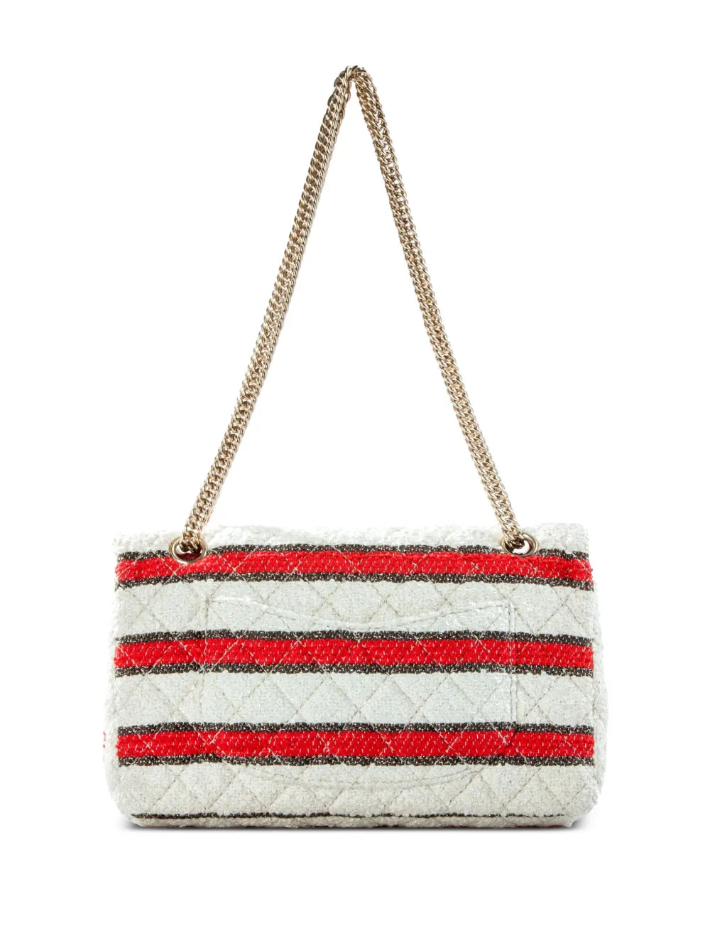 Pre-OwnedCHANEL Pre-Owned2009 medium Classic Flap striped shoulder bag