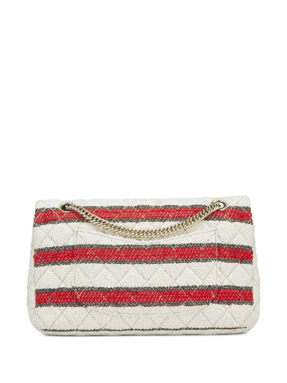 Pre-OwnedCHANEL Pre-Owned2009 medium Classic Flap striped shoulder bag