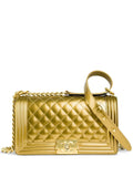Pre-OwnedCHANEL Pre-Owned2017 medium Boy metallic shoulder bag
