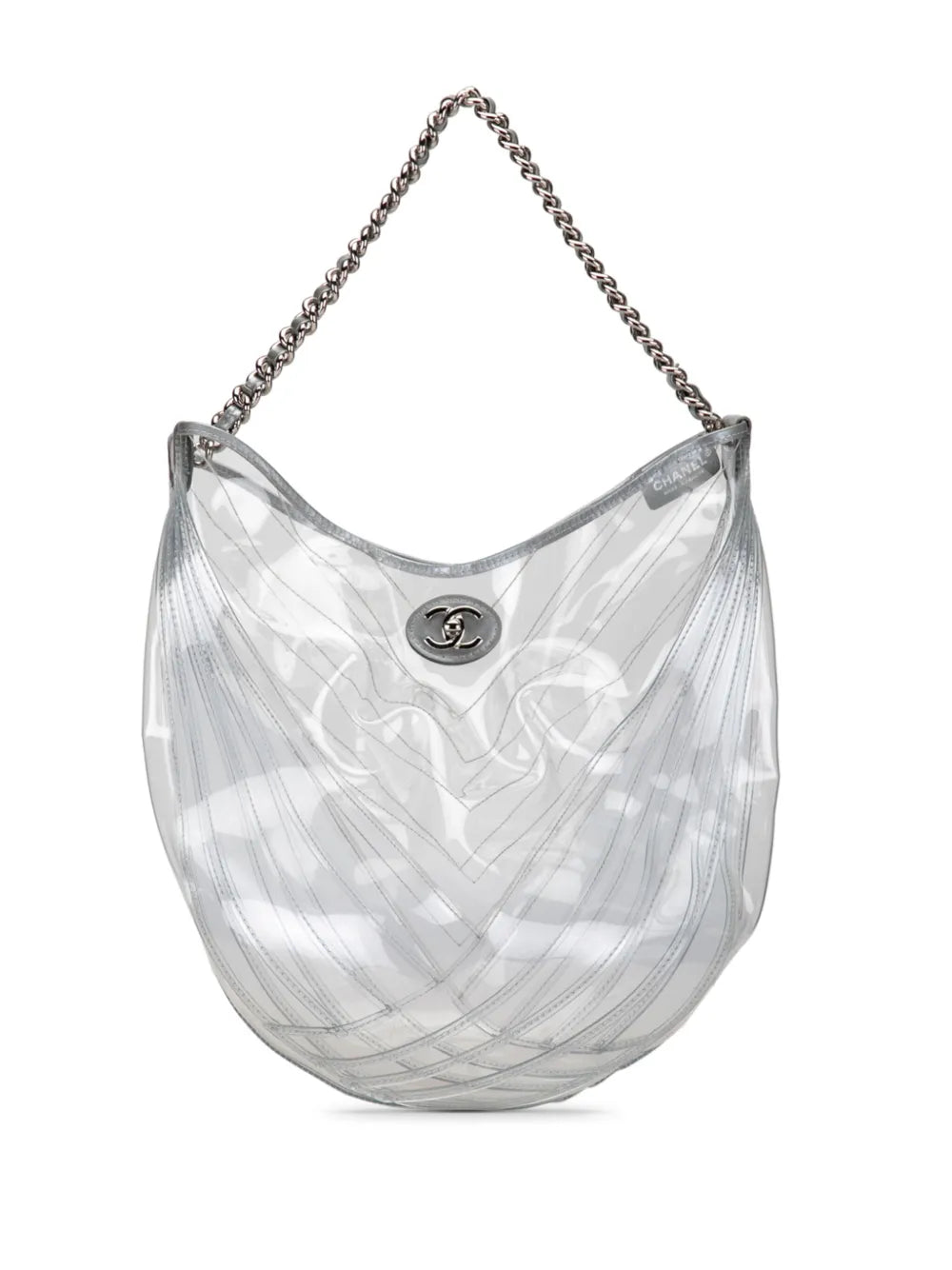 Pre-OwnedCHANEL Pre-Owned2018 PVC Droplet hobo bag