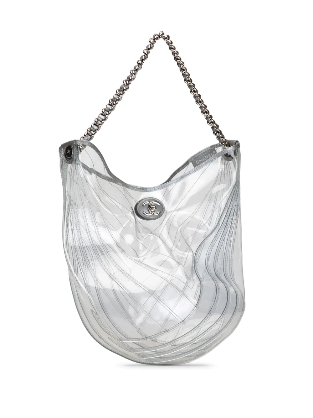 Pre-OwnedCHANEL Pre-Owned2018 PVC Droplet hobo bag