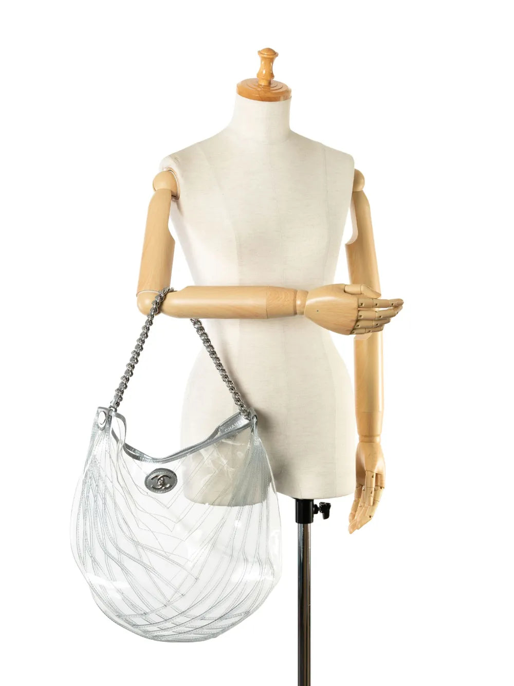 Pre-OwnedCHANEL Pre-Owned2018 PVC Droplet hobo bag