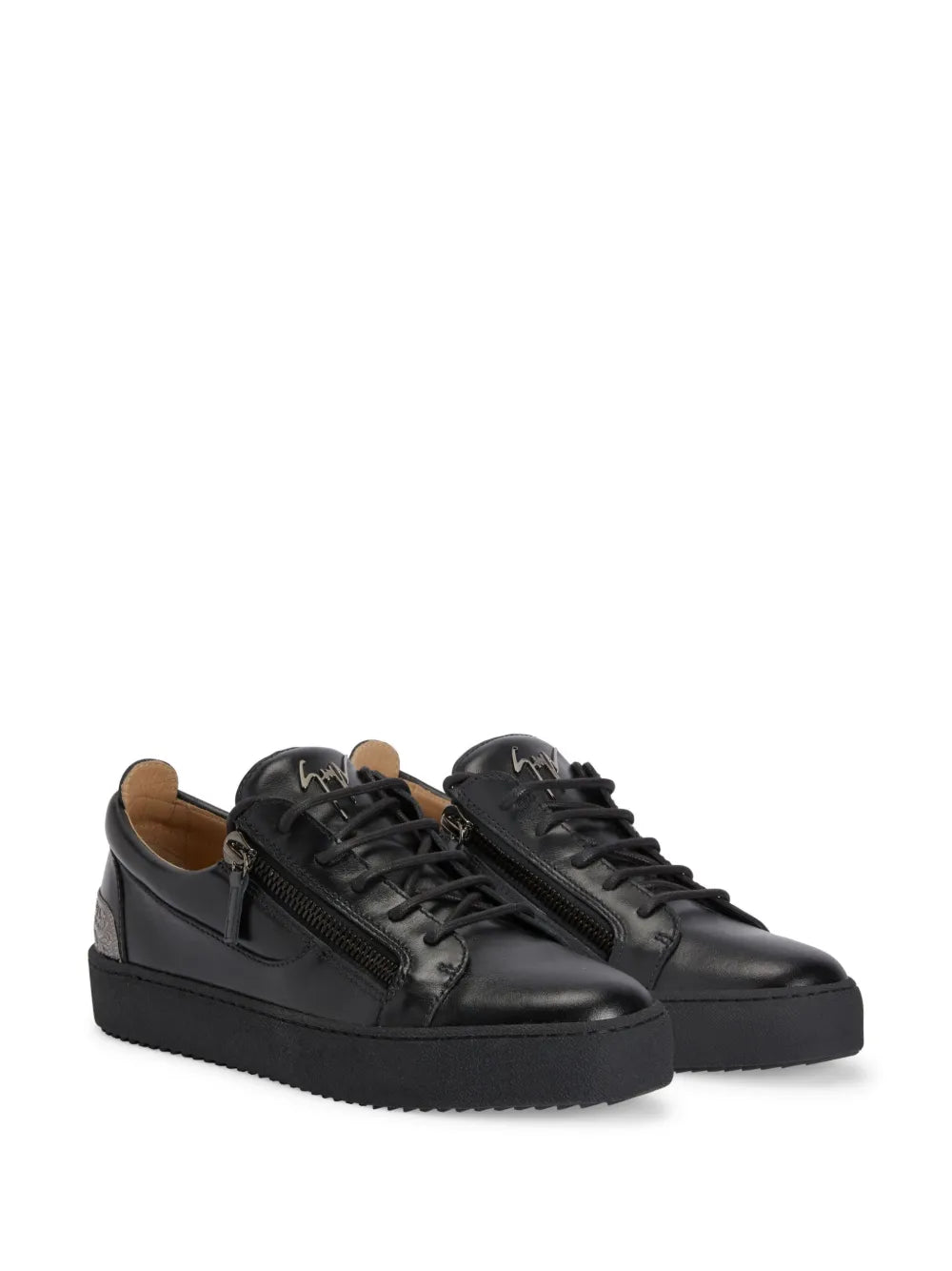 Giuseppe Zanotti Frankie Back-Plate Double-Zip Low-Top Sneakers