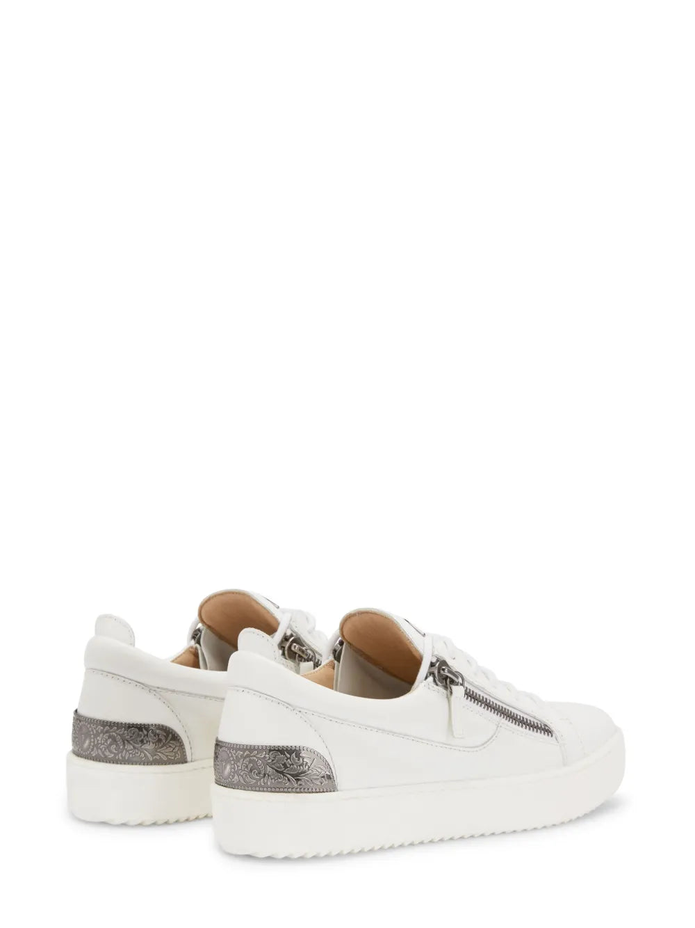 Giuseppe Zanotti Frankie Back-Plate Double-Zip Low-Top Sneakers