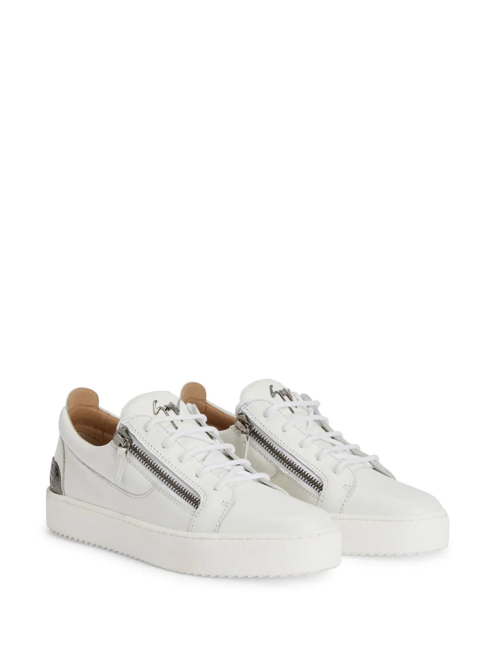 Giuseppe Zanotti Frankie Back-Plate Double-Zip Low-Top Sneakers